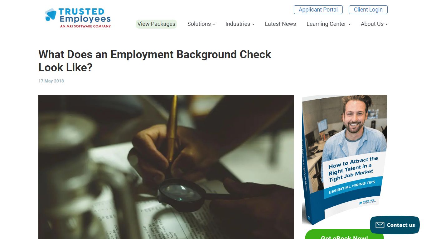 What Does an Employment Background Check Look Like? - Trusted Employees